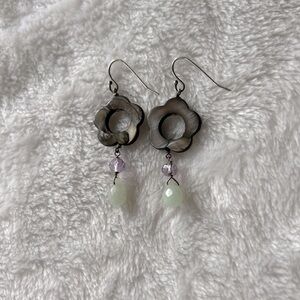 Sweet shell & stone earrings
